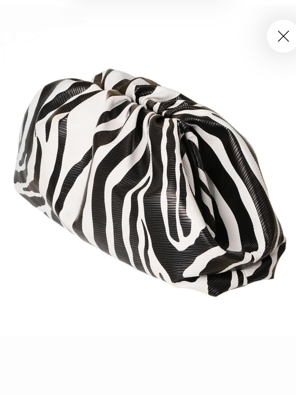 Zyla Zebra Dumpling Bag